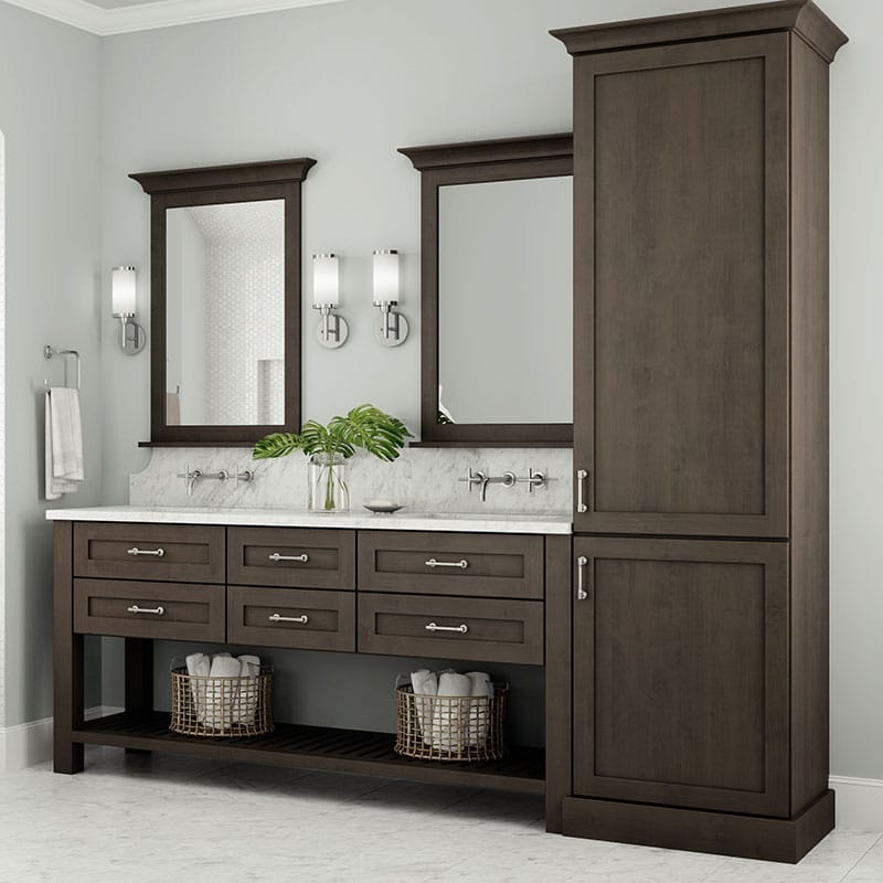 alder bathroom cabinets