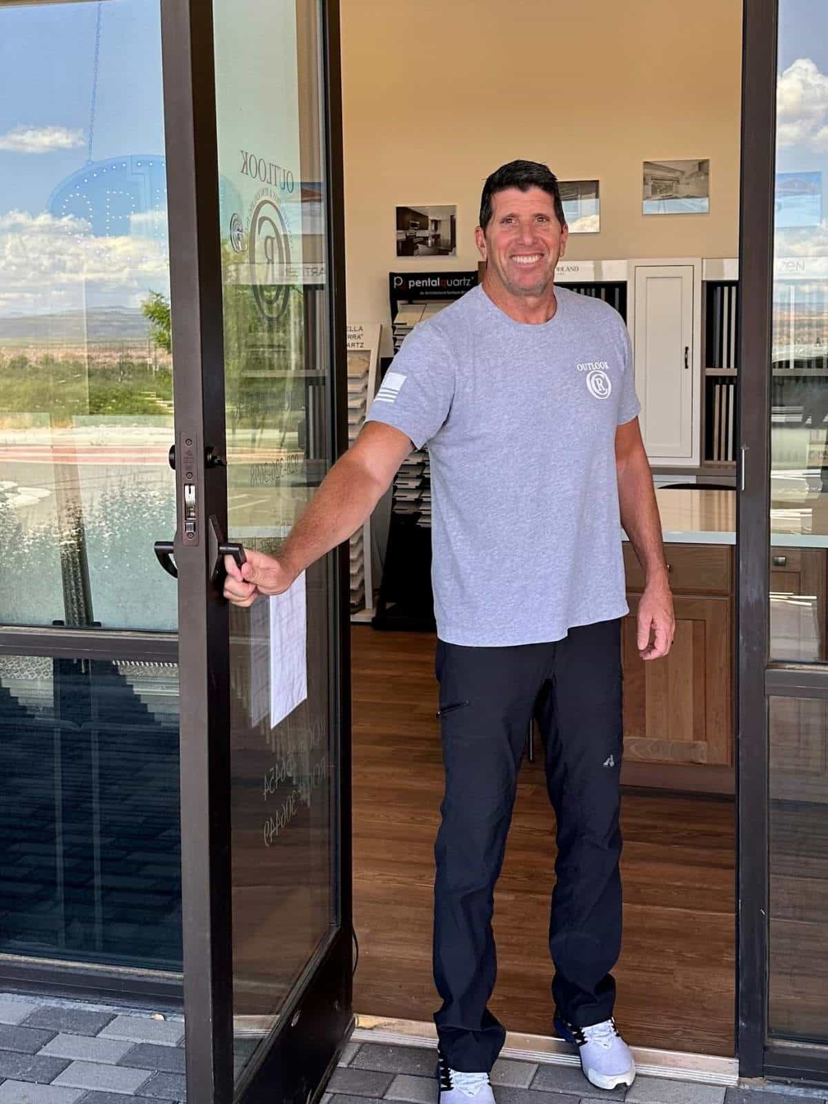 OCR 2025 Verde Valley Website Pages owner of outlook construction and remodeling opening door to new Cottonwood kitchen and bathroom design showroom